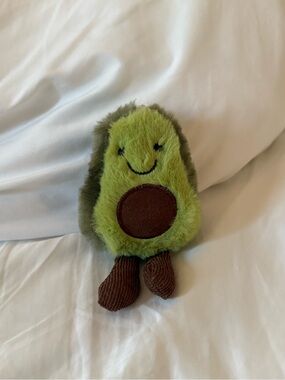 Plush Avocado Toy - Green/Brown